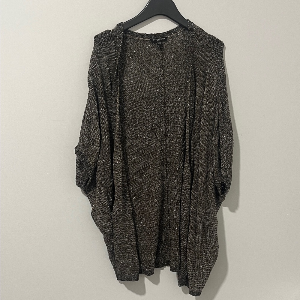 Eileen Fisher Metallic Sweater Cardigan